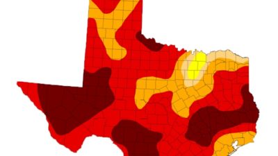 U.S. Drought Monitor map of Texas for May 3, 2011