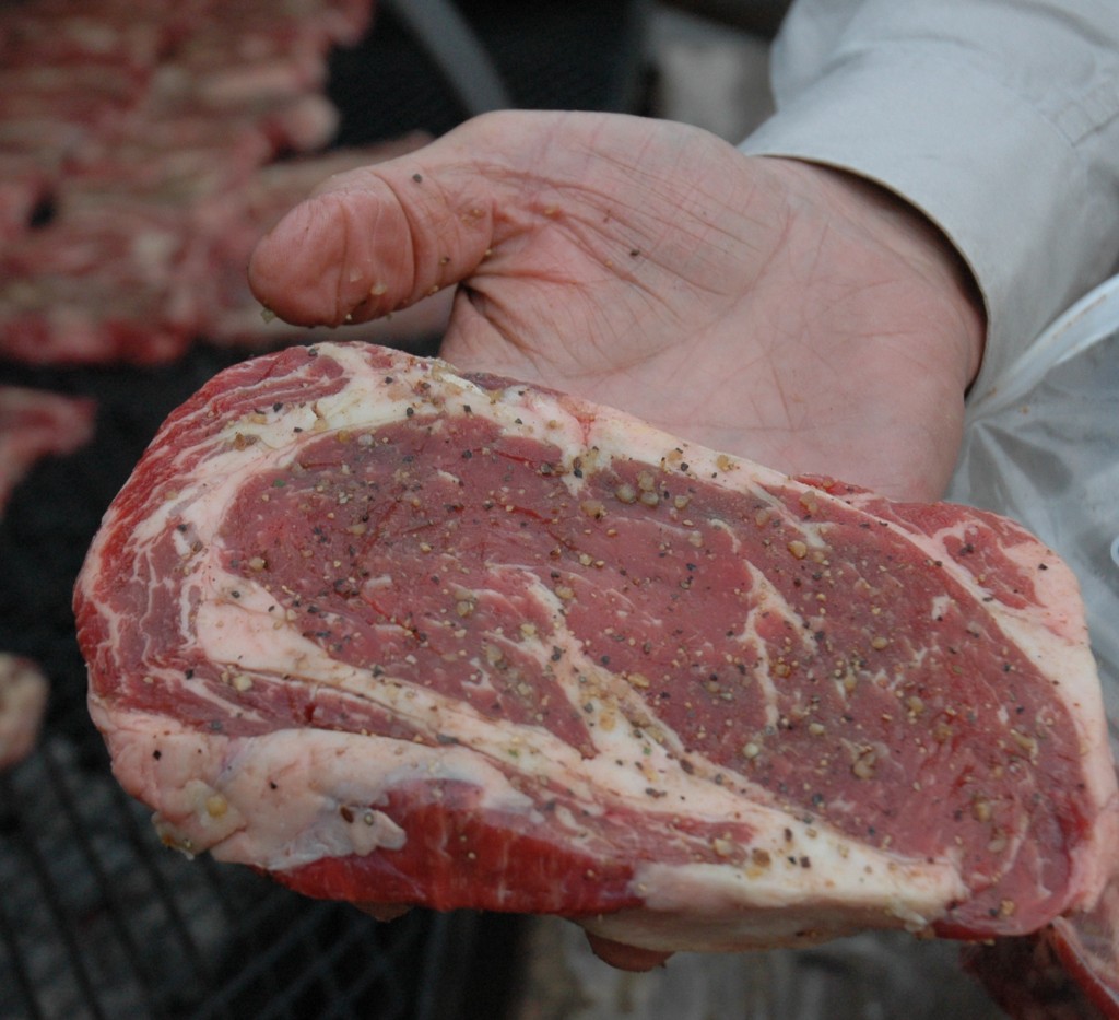 foodborne illness safety while grilling, raw beef cutlet