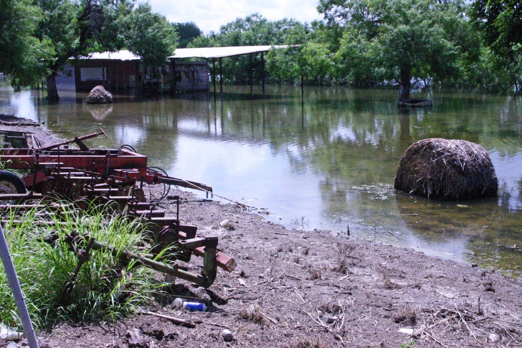 flood waters on rural property