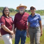 Three members of the Texas Community Watershed Partners posing together