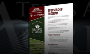 Sponsorship information flyer turfgrass field day