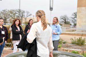 Master Gardener program specialist, Jayla Fry took a group for a tour of The Gardens at Texas A&M.