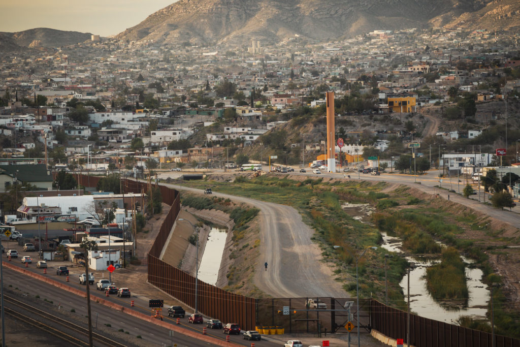 Ariel view of U.S.-Mexico border