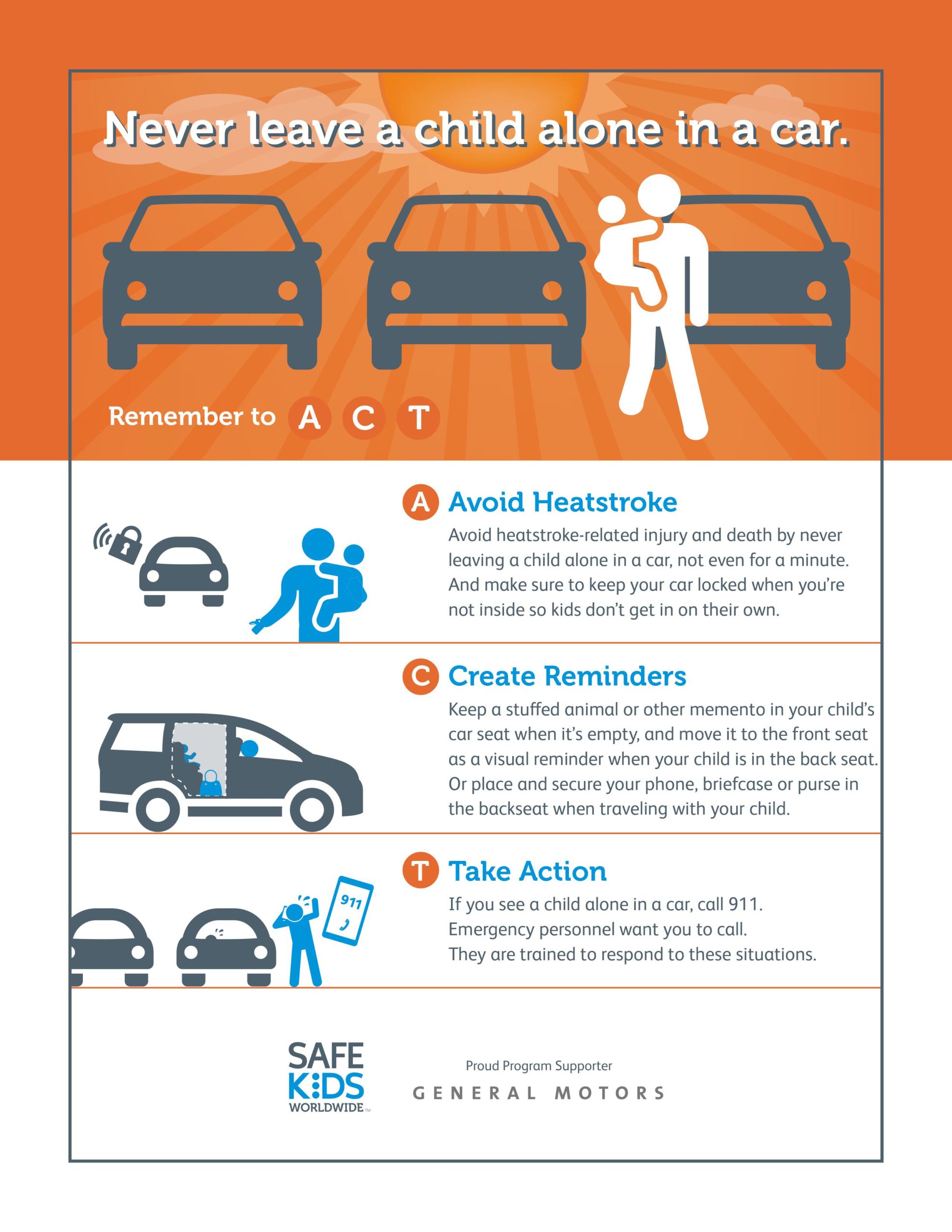 Bag In The Back  Vehicular Heatstroke Prevention, Car Safety For