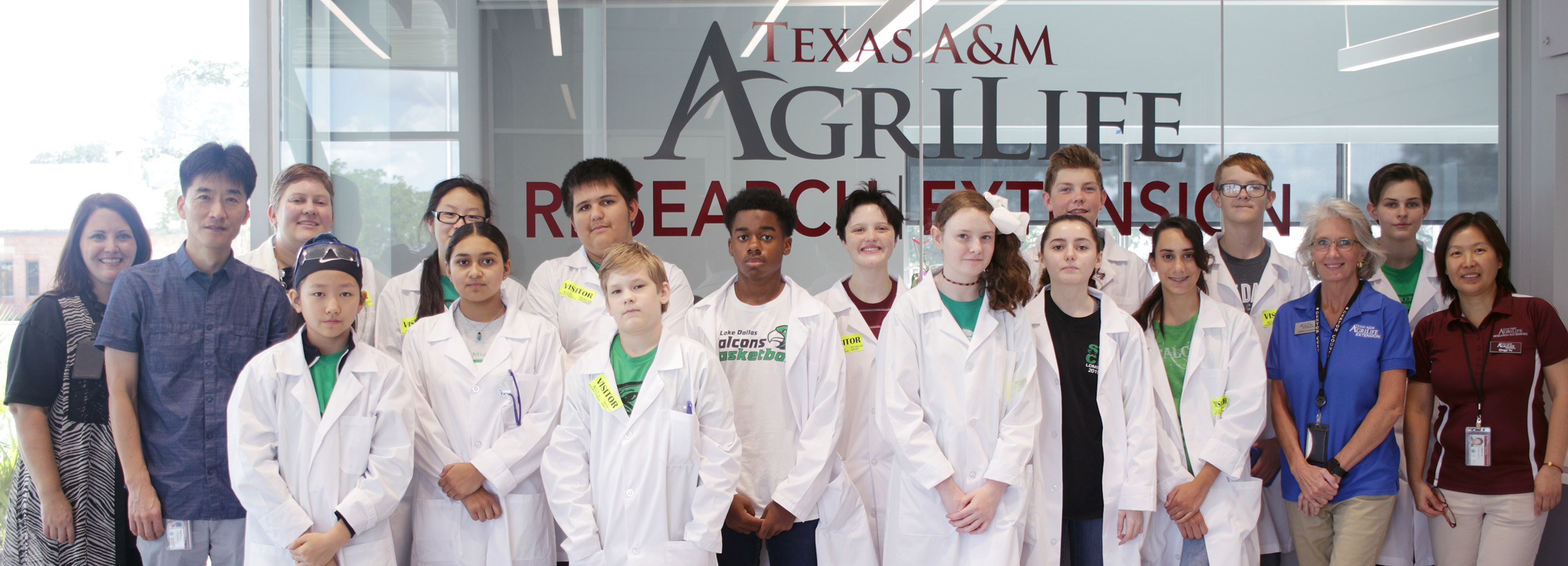 Lake Dallas ISD student group photo AgriLife Today