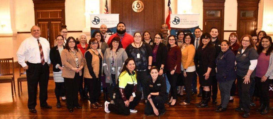 Walk Across Texas recognition event at the Bexar County Commissioners Court