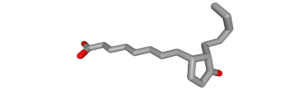 The chemical structure of 12-OPDA