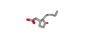 The chemical structure of jasmonic acid