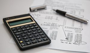 calculator symbolizing setting up a spending plan