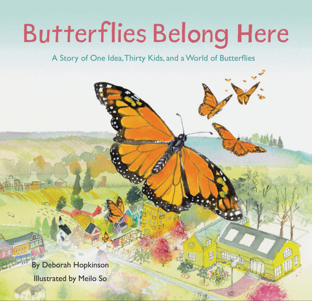 Cover for "Butterflies Belong Here" children's book
