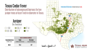 Cedar Fever Map 2021