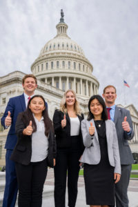 Students in the College participate in internships in Washington D.C.