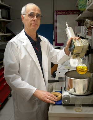Dr. Stephen Safe in lab