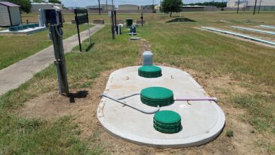 An aerobic septic system.