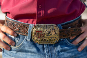 Texas A&M Rodeo belt buckle